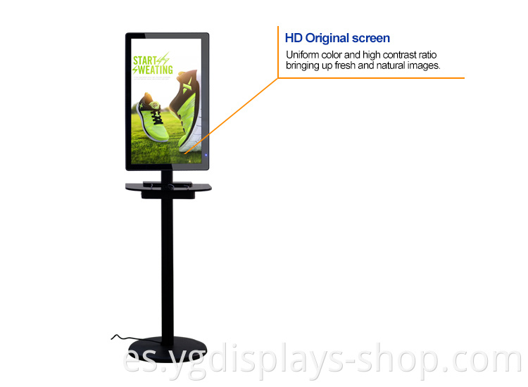 cellphone charging station with digital screen